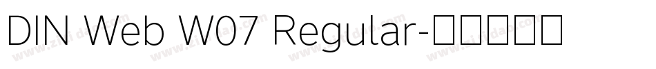 DIN Web W07 Regular字体转换